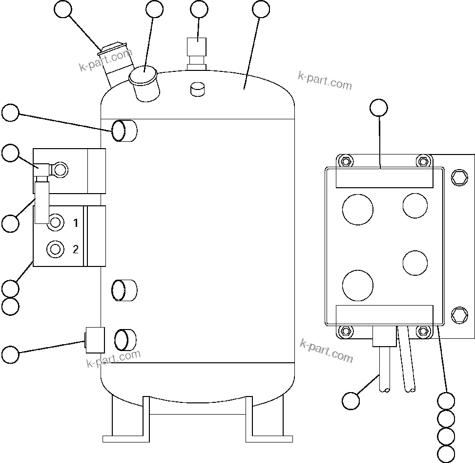 Komatsu parts book diagram for AFE59-BM 930E-4 S/N A30712 - A30714      CODELCO: ENGINE OIL RESERVE SYSTEM