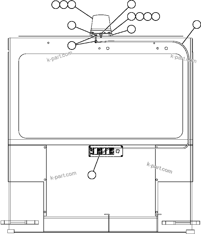 Komatsu parts book diagram for AFE59-BM 930E-4 S/N A30712 - A30714      CODELCO: FIRE EXTINGUISHER