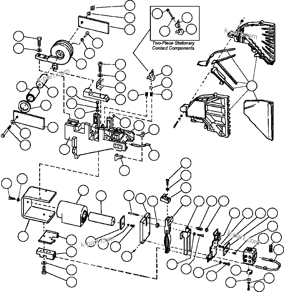 Komatsu parts book diagram for AFE59-BM 930E-4 S/N A30712 - A30714      CODELCO: CONTROL CABINET - DOORS & COVERS  2/2 (GE1767)