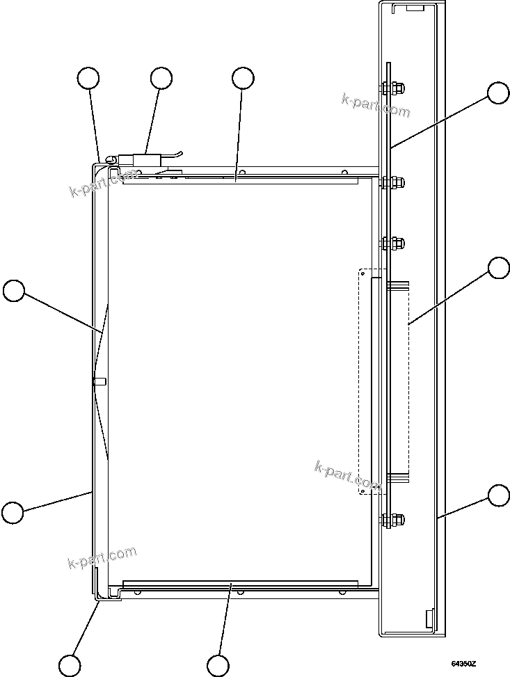 Komatsu parts book diagram for AFE59-BM 930E-4 S/N A30712 - A30714      CODELCO: PANEL - ICP  1/2 (GE1302)
