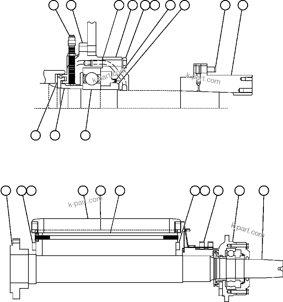 Komatsu parts book diagram for AFE59-BM 930E-4 S/N A30712 - A30714      CODELCO: ALTERNATOR - ENGINE MOUNT ( 1/2)