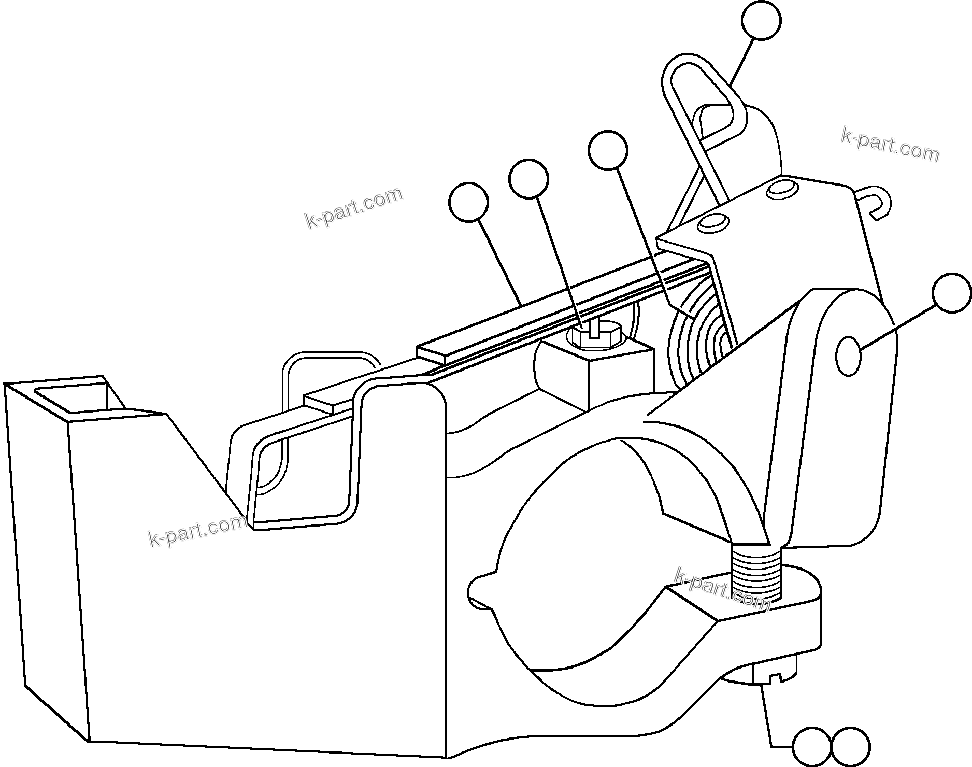 Komatsu parts book diagram for AFE59-BM 930E-4 S/N A30712 - A30714      CODELCO: ALTERNATOR - FIELD CONNECTOR (BRUSH HOLDER)