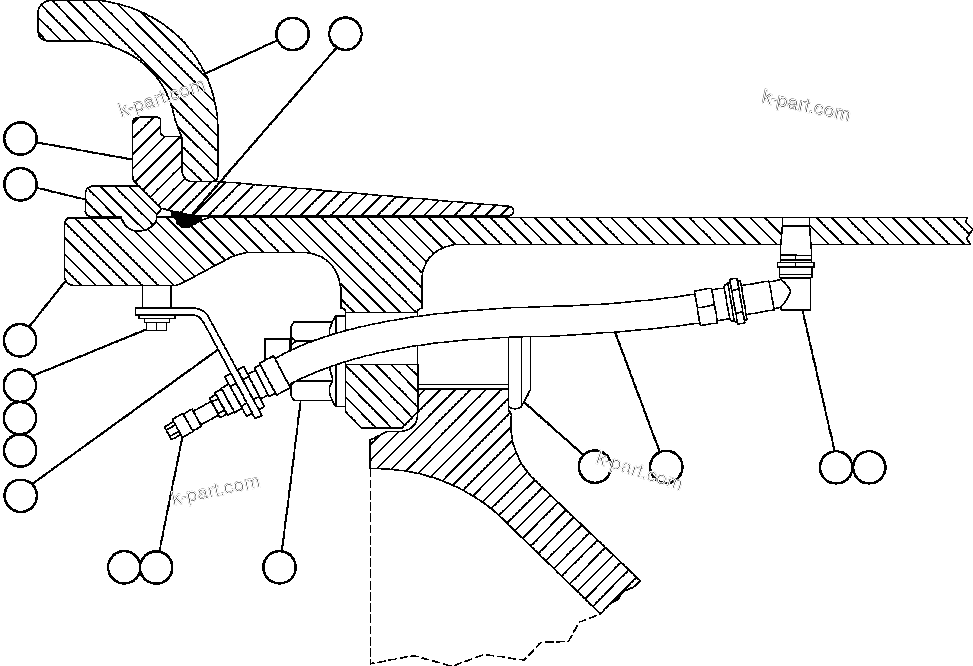 Komatsu parts book diagram for AFE59-BR 930E-4 S/N A30742     FORDING: FRONT WHEEL & MOUNTING