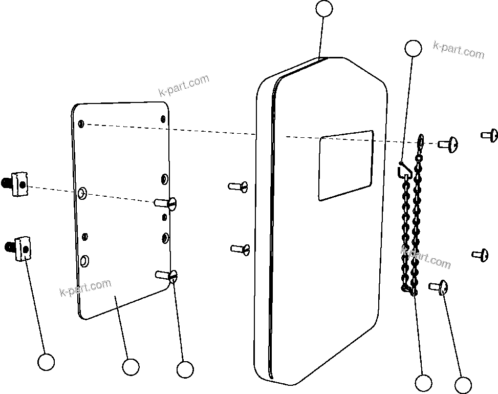 Komatsu parts book diagram for AFE59-BR 930E-4 S/N A30742     FORDING: MANUAL HOLDER