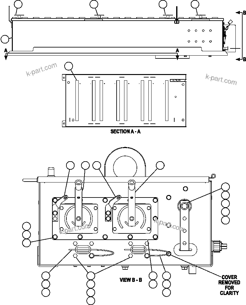 Komatsu parts book diagram for AFE59-BR 930E-4 S/N A30742     FORDING: BATTERY BOX  2/3