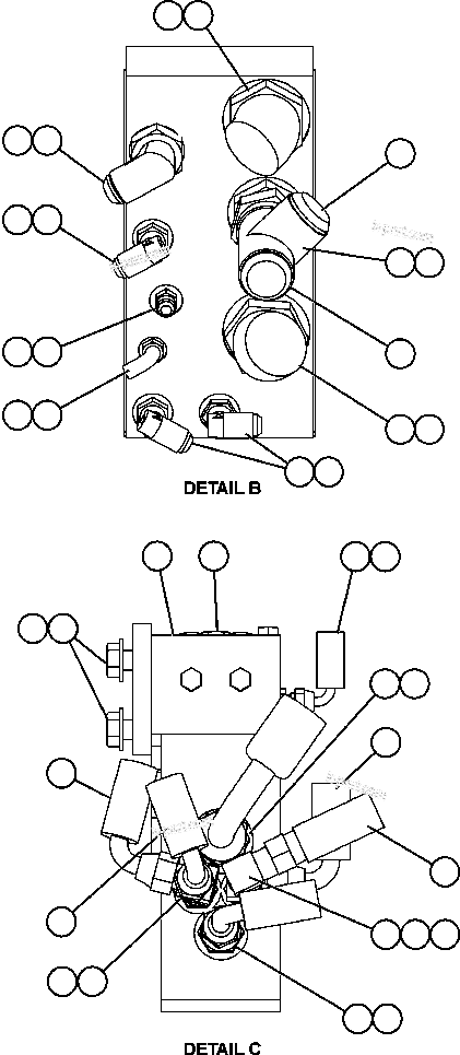 Komatsu parts book diagram for AFE59-BR 930E-4 S/N A30742     FORDING: REAR AXLE HYDRAULIC PIPING  2/2