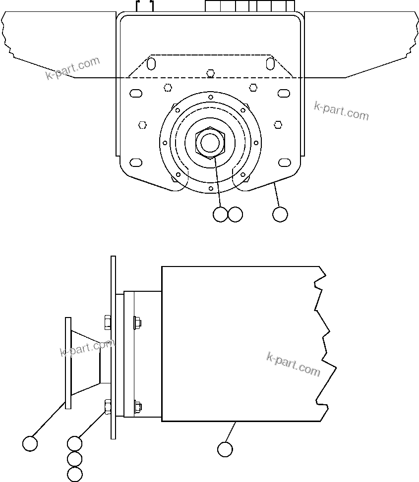 Komatsu parts book diagram for AFE59-BR 930E-4 S/N A30742     FORDING: HOIST PUMP INSTALLATION