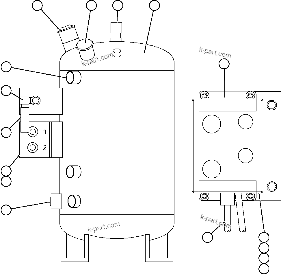 Komatsu parts book diagram for AFE59-BR 930E-4 S/N A30742     FORDING: RESERVE SYSTEM KIT (PC1641)