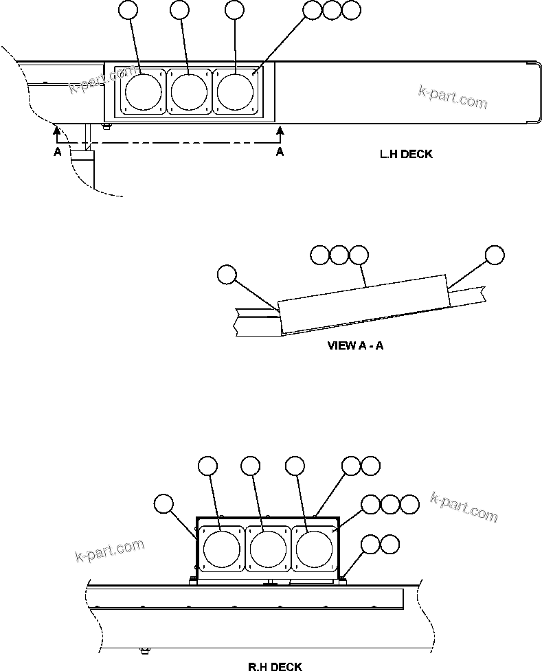 Komatsu parts book diagram for AFE59-BR 930E-4 S/N A30742     FORDING: PAYLOAD METER III - INDICATOR LIGHTS