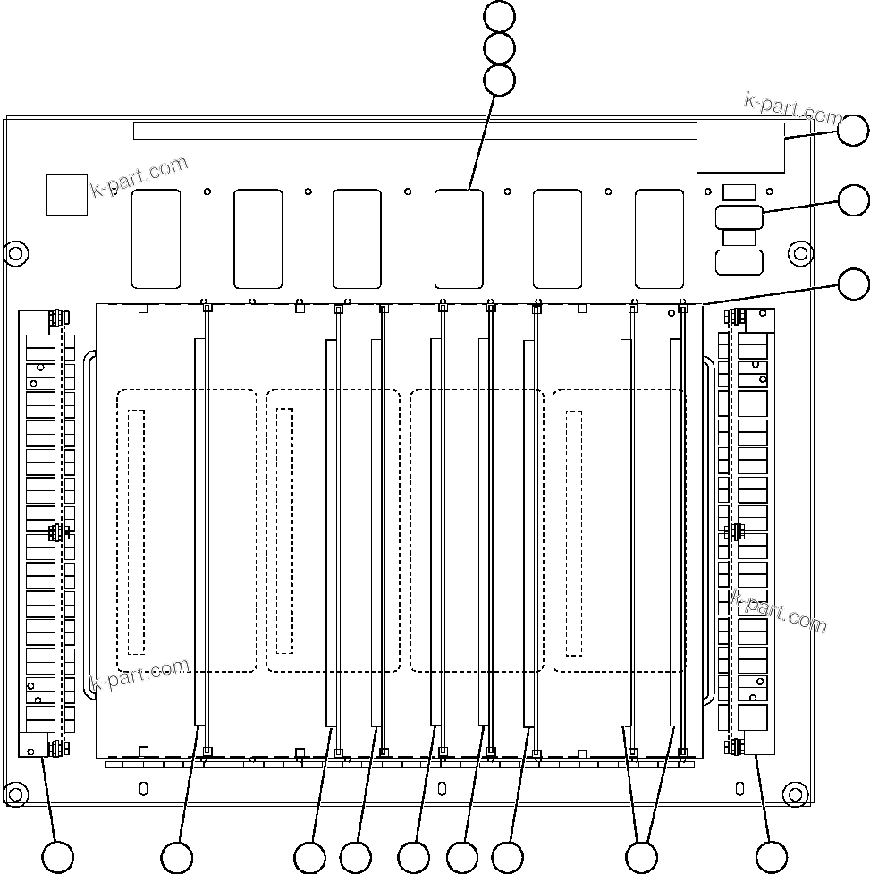 Komatsu parts book diagram for AFE59-BR 930E-4 S/N A30742     FORDING: PANEL - ICP  1/2 (GE1302)