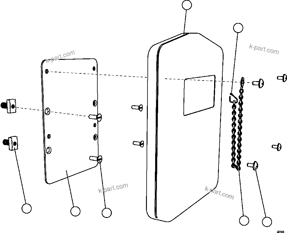 Komatsu parts book diagram for AFE59-CY 930E-4 S/N A30990 & A30991    HYCROFT: MANUAL HOLDER