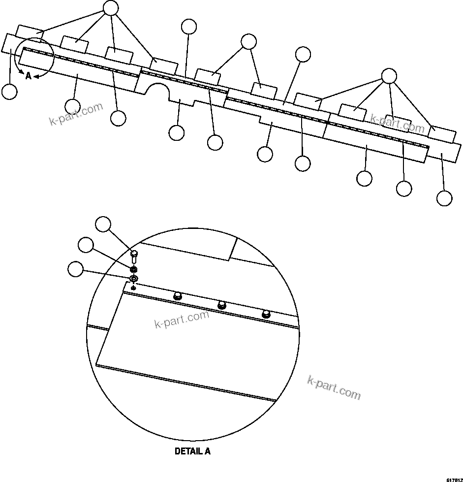 Komatsu parts book diagram for AFE59-CY 930E-4 S/N A30990 & A30991    HYCROFT: BODY MUD FLAPS  1/2