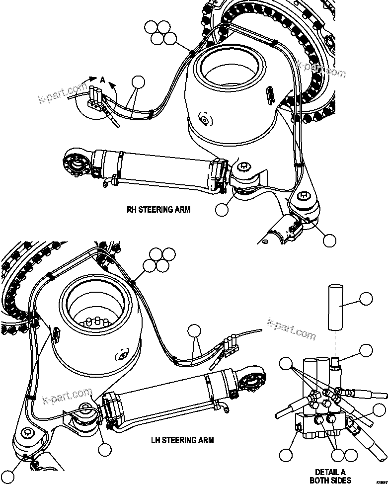 Komatsu parts book diagram for AFE59-CY 930E-4 S/N A30990 & A30991    HYCROFT: AUTOMATIC LUBRICATION SYSTEM  2/4