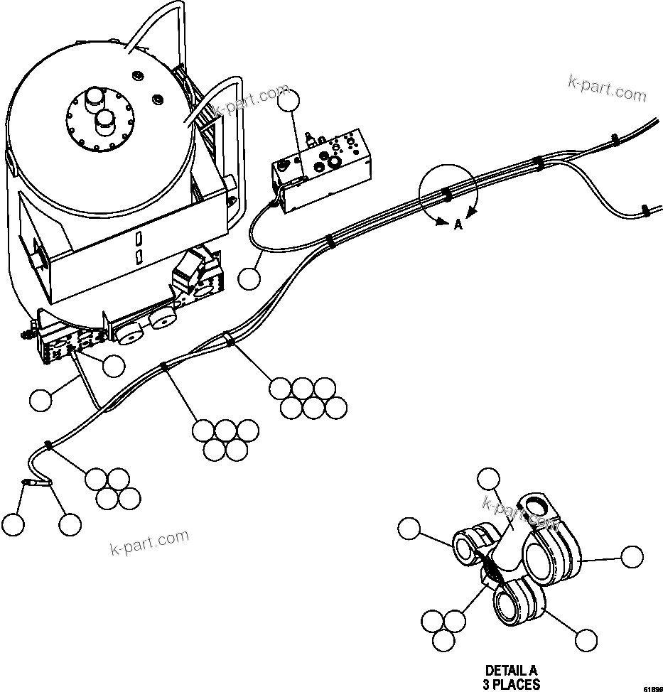 Komatsu parts book diagram for AFE59-CY 930E-4 S/N A30990 & A30991    HYCROFT: AUTOMATIC LUBRICATION SYSTEM  4/4