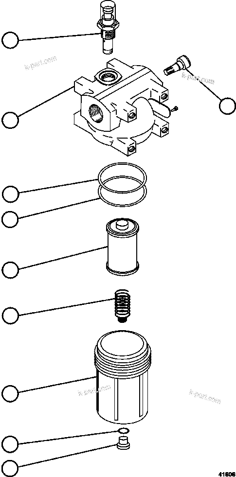 Komatsu parts book diagram for AFE59-CY 930E-4 S/N A30990 & A30991    HYCROFT: AUTO LUBE FILTER ASSEMBLY             PC0811