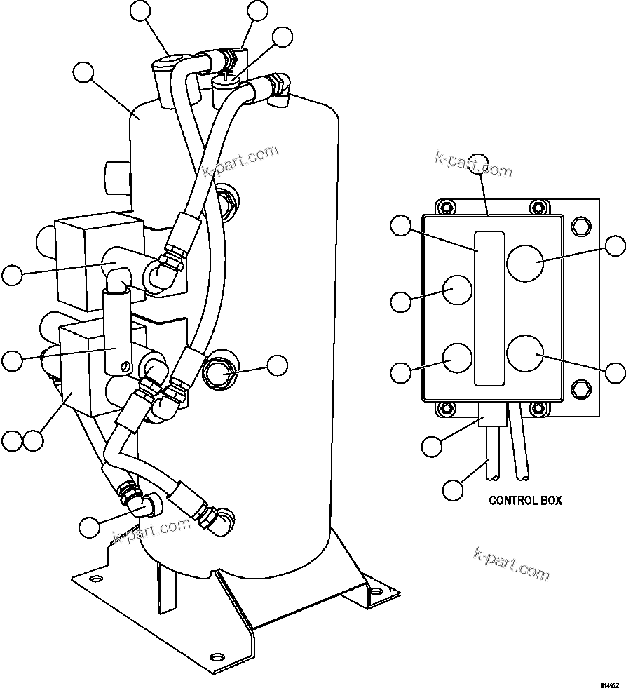 Komatsu parts book diagram for AFE59-CY 930E-4 S/N A30990 & A30991    HYCROFT: RESERVE SYSTEM KIT               PC2799