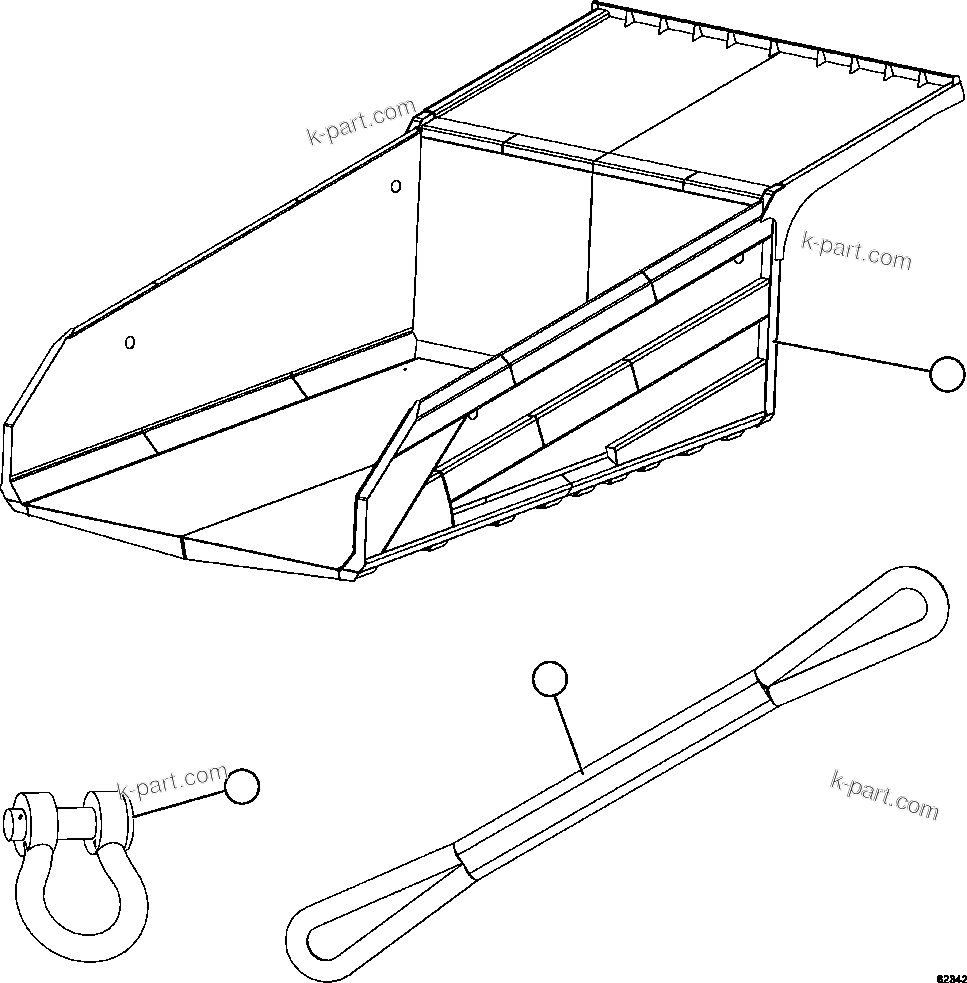 Komatsu parts book diagram for AFE59-EZ 930E-4 S/N A31527, A31539, A31541, A31553, A31555, A31563 & A31565  LOS PELAMBRES: BODY & SLING