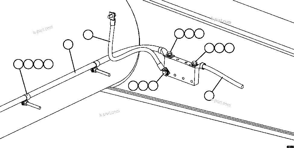 Komatsu parts book diagram for AFE59-EZ 930E-4 S/N A31527, A31539, A31541, A31553, A31555, A31563 & A31565  LOS PELAMBRES: GROUND CABLES