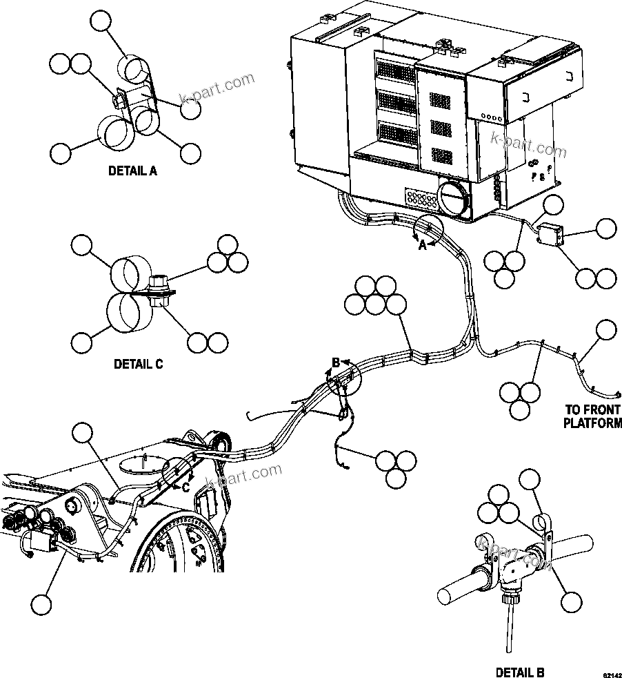 Komatsu parts book diagram for AFE59-EZ 930E-4 S/N A31527, A31539, A31541, A31553, A31555, A31563 & A31565  LOS PELAMBRES: AUXILIARY CONTROL CABINET EXTERNAL WIRING  2/3