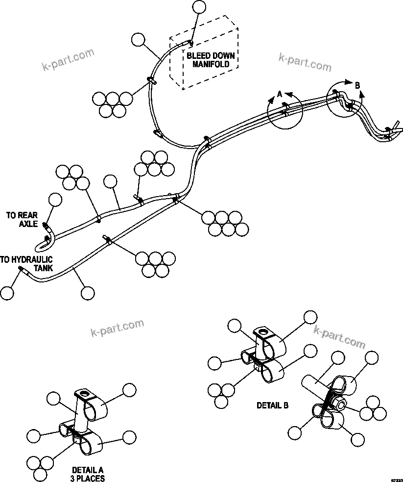 Komatsu parts book diagram for AFE59-EZ 930E-4 S/N A31527, A31539, A31541, A31553, A31555, A31563 & A31565  LOS PELAMBRES: AUTOMATIC LUBRICATION SYSTEM  4/4