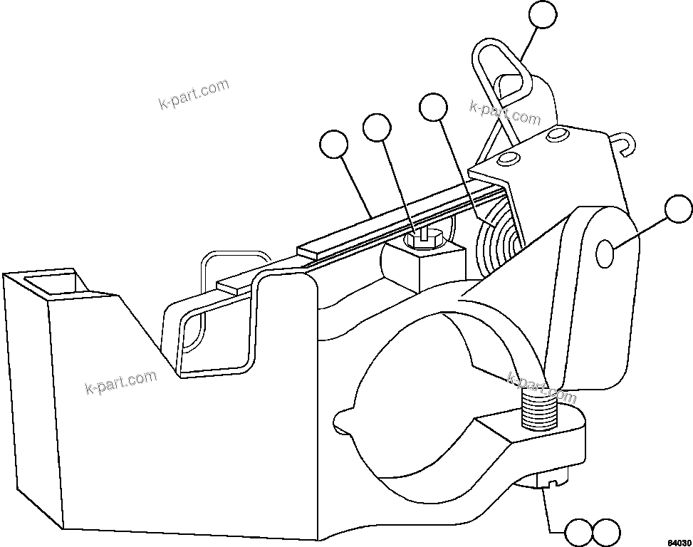 Komatsu parts book diagram for AFE59-EZ 930E-4 S/N A31527, A31539, A31541, A31553, A31555, A31563 & A31565  LOS PELAMBRES: ALTERNATOR - BRUSH HOLDER ASSM     VJ1024