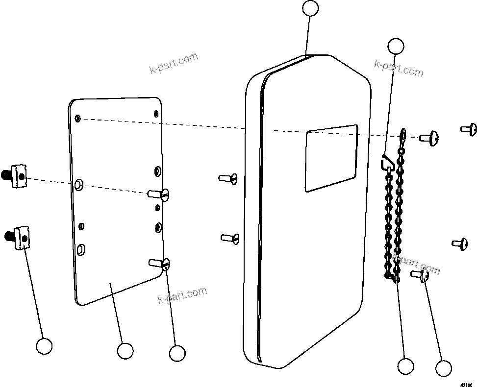 Komatsu parts book diagram for AFE59-FF 930E-4 S/N A31624 & A31628  ANTELOPE COAL: MANUAL HOLDER