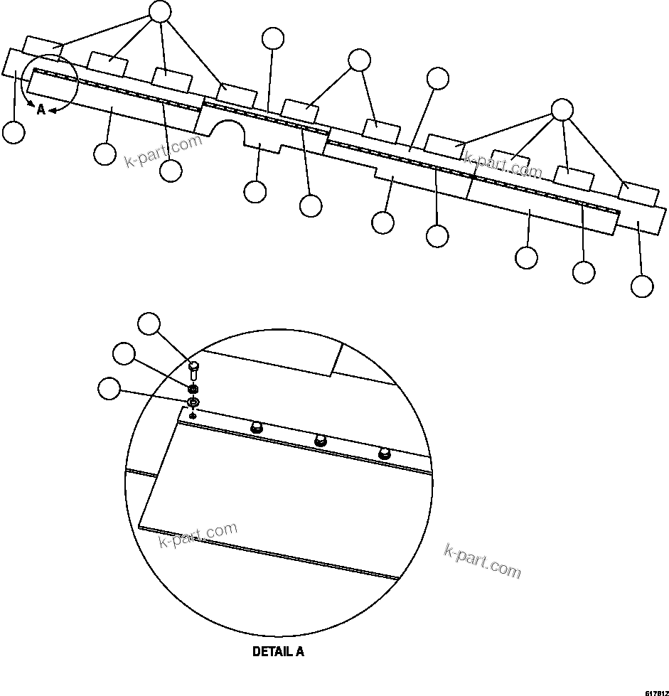 Komatsu parts book diagram for AFE59-FF 930E-4 S/N A31624 & A31628  ANTELOPE COAL: BODY MUD FLAPS  1/2