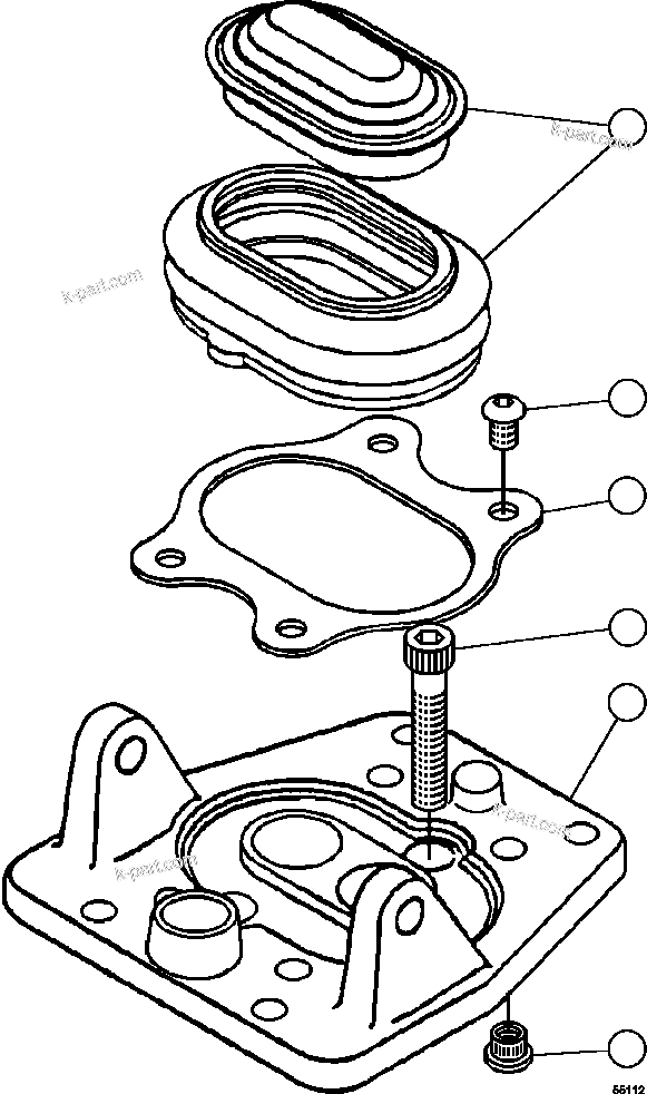 Komatsu parts book diagram for AFE59-FF 930E-4 S/N A31624 & A31628  ANTELOPE COAL: BRAKE VALVE SUB-ASSEMBLY  1/2   XA2704