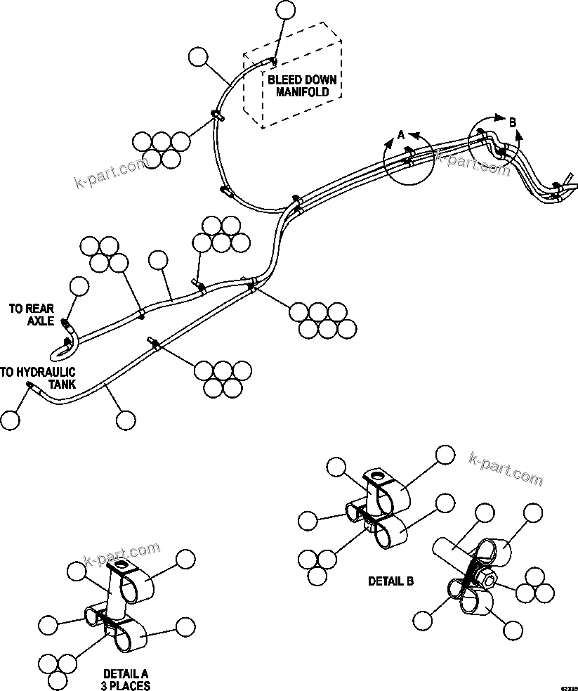 Komatsu parts book diagram for AFE59-FF 930E-4 S/N A31624 & A31628  ANTELOPE COAL: AUTOMATIC LUBRICATION SYSTEM  4/4