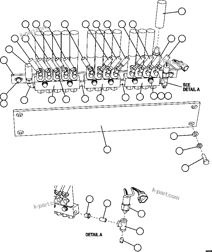 Komatsu parts book diagram for AFE59-FF 930E-4 S/N A31624 & A31628  ANTELOPE COAL: AUTOMATIC LUBRICATION SYSTEM - REAR AXLE    1/2