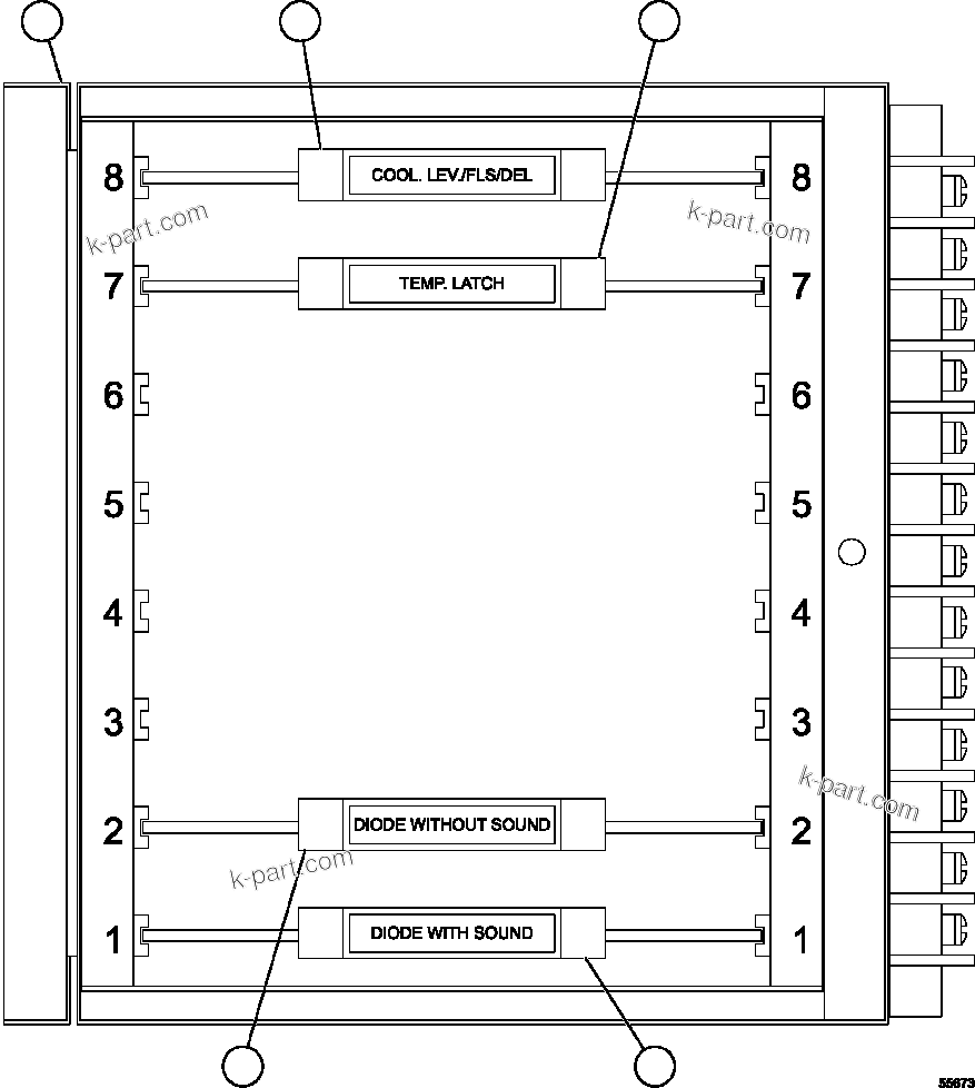 Komatsu parts book diagram for AFE59-FK 930E-4 S/N A31674 - A31676, A31685, A31687 & A31689  JWANENG: AID MODULE ASSEMBLY       PC1810