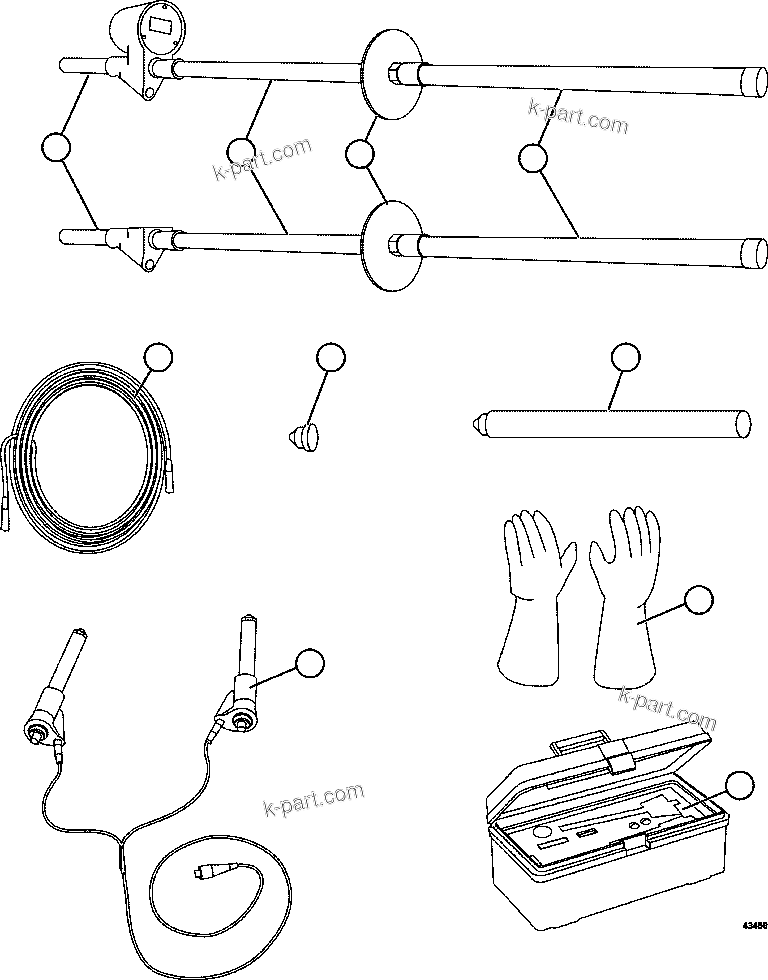 Komatsu parts book diagram for AFE59-FK 930E-4 S/N A31674 - A31676, A31685, A31687 & A31689  JWANENG: TOOL GROUP   2/2    58F-98-00000