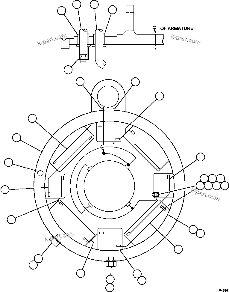 Komatsu parts book diagram for AFE59-FK 930E-4 S/N A31674 - A31676, A31685, A31687 & A31689  JWANENG: BLOWER MOTOR (FIELD INSTALLATION)      XA4146