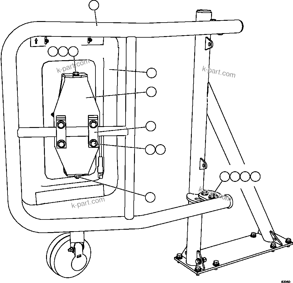 Komatsu parts book diagram for AFE59-FL 930E-4 S/N A31693, A31701, A31710, A31714, A31738 & A31740  TECK - GREENHILLS / FORDING RIVER / QUINTETTE: RH MIRROR INSTALLATION