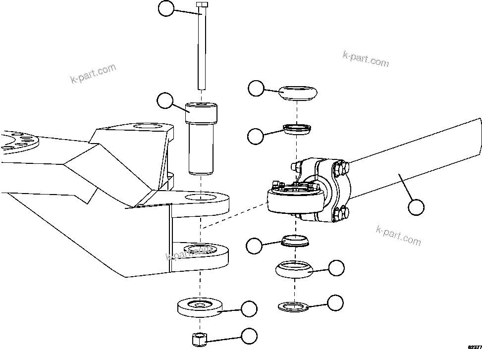 Komatsu parts book diagram for AFE59-FL 930E-4 S/N A31693, A31701, A31710, A31714, A31738 & A31740  TECK - GREENHILLS / FORDING RIVER / QUINTETTE: TIE ROD INSTALLATION
