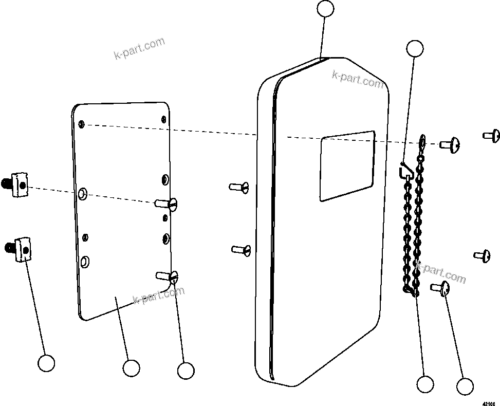 Komatsu parts book diagram for AFE59-FL 930E-4 S/N A31693, A31701, A31710, A31714, A31738 & A31740  TECK - GREENHILLS / FORDING RIVER / QUINTETTE: MANUAL HOLDER