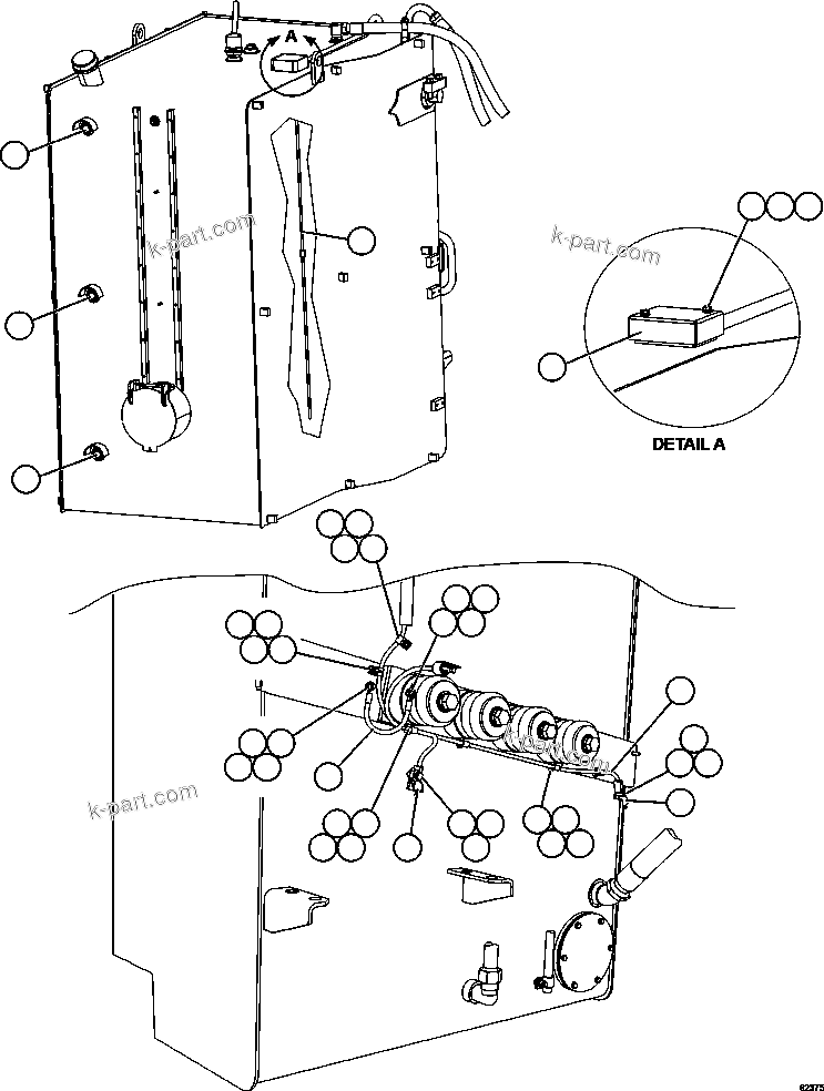 Komatsu parts book diagram for AFE59-FL 930E-4 S/N A31693, A31701, A31710, A31714, A31738 & A31740  TECK - GREENHILLS / FORDING RIVER / QUINTETTE: FUEL TANK GAUGES & WIRING