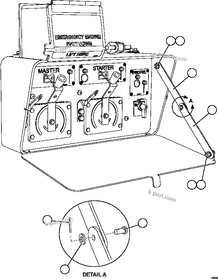 Komatsu parts book diagram for AFE59-FL 930E-4 S/N A31693, A31701, A31710, A31714, A31738 & A31740  TECK - GREENHILLS / FORDING RIVER / QUINTETTE: ISOLATION BOX    3/3    58F-06-40110