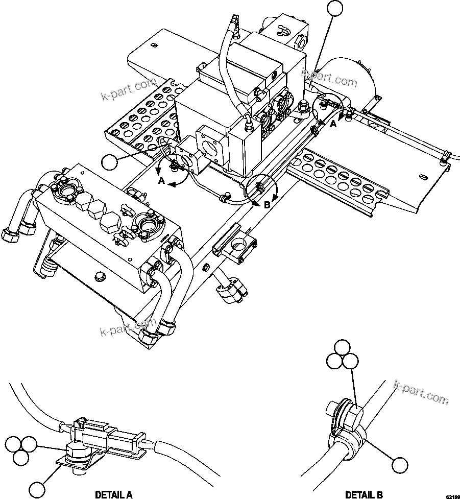 Komatsu parts book diagram for AFE59-FL 930E-4 S/N A31693, A31701, A31710, A31714, A31738 & A31740  TECK - GREENHILLS / FORDING RIVER / QUINTETTE: HOIST/PUMP VALVE SENSOR INSTALLATION