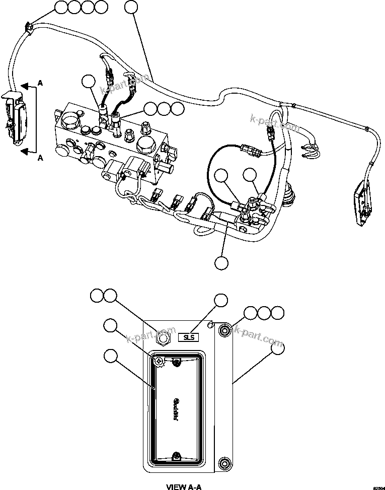 Komatsu parts book diagram for AFE59-FL 930E-4 S/N A31693, A31701, A31710, A31714, A31738 & A31740  TECK - GREENHILLS / FORDING RIVER / QUINTETTE: HYDRAULIC BRAKE CABINET INTERNAL WIRING