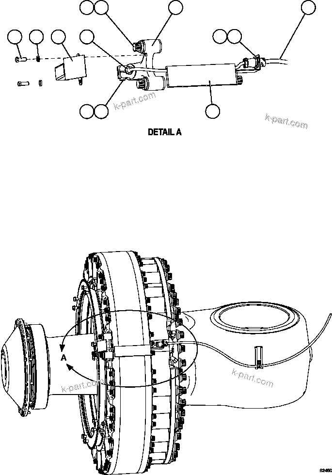 Komatsu parts book diagram for AFE59-FL 930E-4 S/N A31693, A31701, A31710, A31714, A31738 & A31740  TECK - GREENHILLS / FORDING RIVER / QUINTETTE: FRONT WHEEL SPEED SENSORS