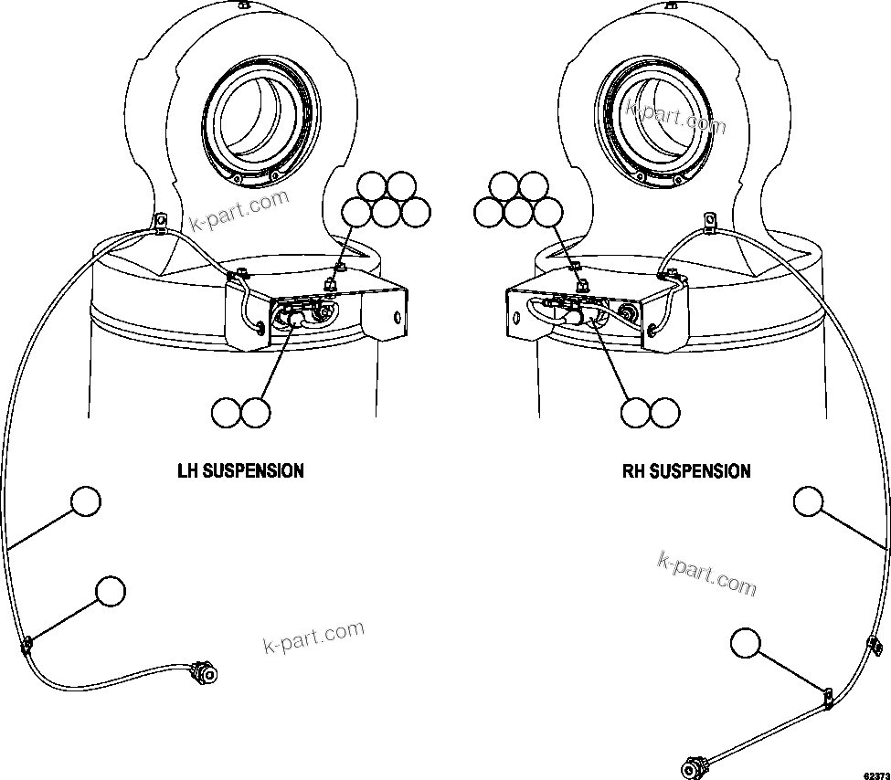 Komatsu parts book diagram for AFE59-FL 930E-4 S/N A31693, A31701, A31710, A31714, A31738 & A31740  TECK - GREENHILLS / FORDING RIVER / QUINTETTE: PLM SENSOR - REAR SUSPENSIONS