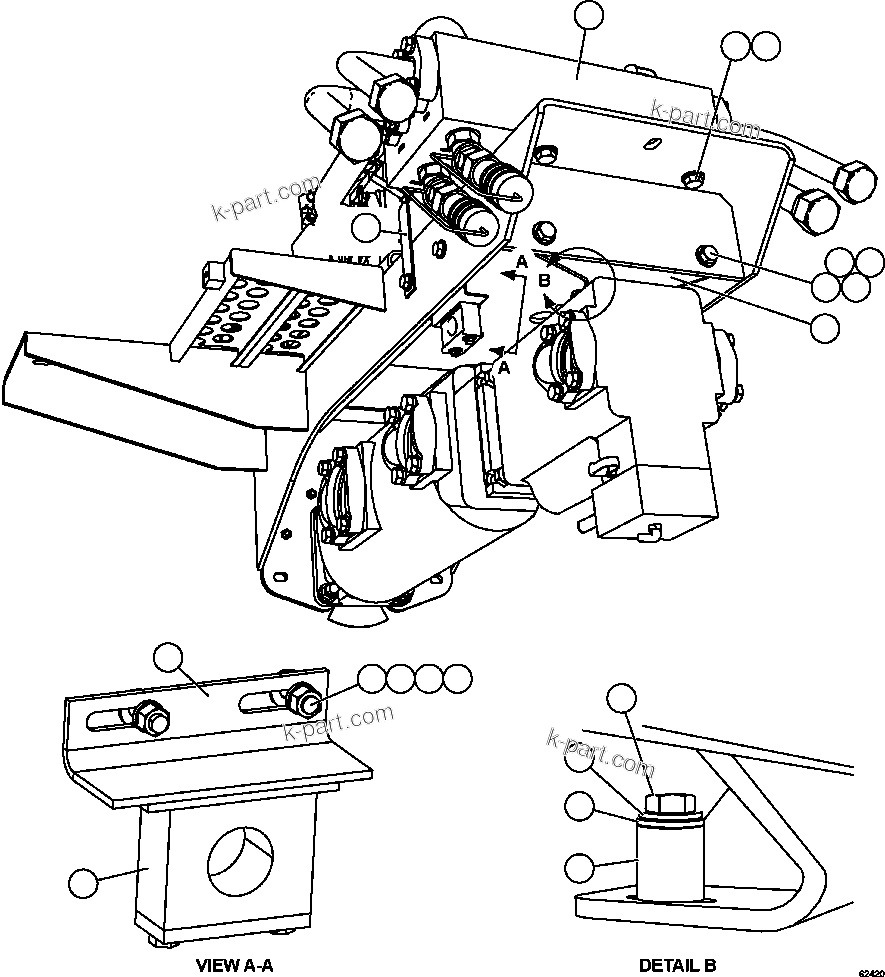 Komatsu parts book diagram for AFE59-FL 930E-4 S/N A31693, A31701, A31710, A31714, A31738 & A31740  TECK - GREENHILLS / FORDING RIVER / QUINTETTE: PUMP MODULE    3/3