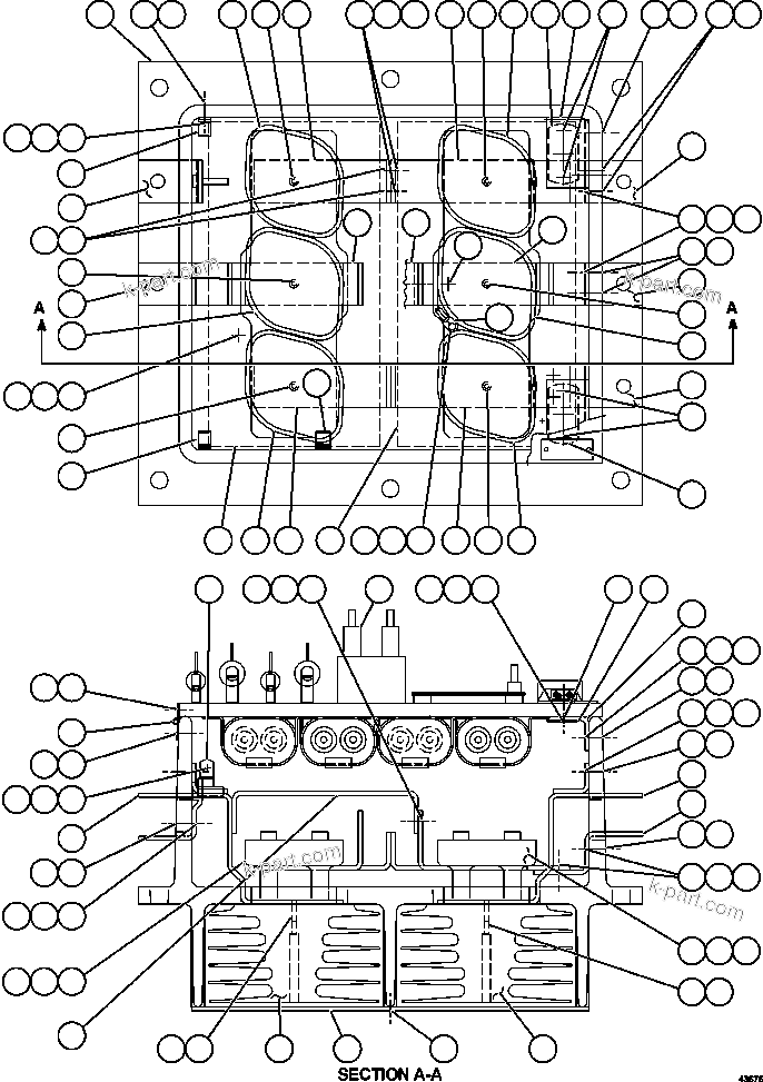 Komatsu parts book diagram for AFE59-FL 930E-4 S/N A31693, A31701, A31710, A31714, A31738 & A31740  TECK - GREENHILLS / FORDING RIVER / QUINTETTE: AFSE PANEL     58B-43-00220