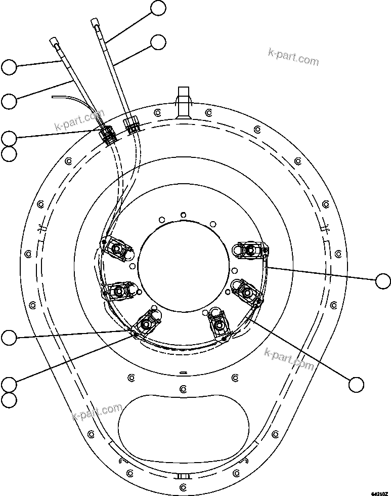 Komatsu parts book diagram for AFE59-FL 930E-4 S/N A31693, A31701, A31710, A31714, A31738 & A31740  TECK - GREENHILLS / FORDING RIVER / QUINTETTE: ALTERNATOR - FIELD CONNECTOR (BRUSH HOLDER)