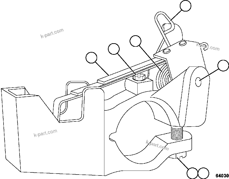 Komatsu parts book diagram for AFE59-FL 930E-4 S/N A31693, A31701, A31710, A31714, A31738 & A31740  TECK - GREENHILLS / FORDING RIVER / QUINTETTE: ALTERNATOR - BRUSH HOLDER ASSM     VJ1024