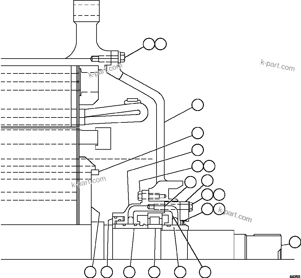 Komatsu parts book diagram for AFE59-FL 930E-4 S/N A31693, A31701, A31710, A31714, A31738 & A31740  TECK - GREENHILLS / FORDING RIVER / QUINTETTE: MOTOR ASSEMBLY - WHEEL    2/2          XA4259