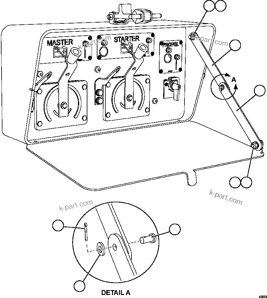 Komatsu parts book diagram for AFE59-FV 930E-4 S/N A31832 - A31834, A31838 - A31839 & A31847 - A31848  LOS BRONCES: ISOLATION BOX    3/3    58F-06-40110