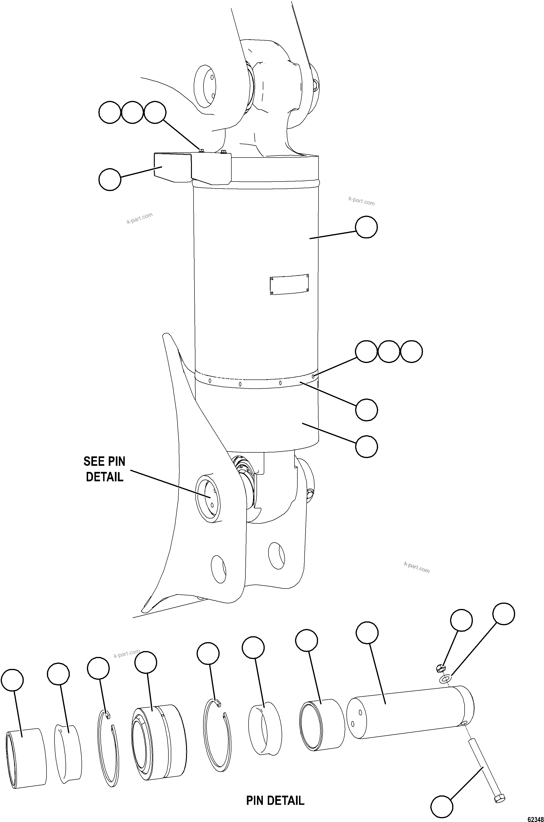 Komatsu parts book diagram for AFE59-FW 930E-4 S/N A31849 & A31860  CERREJON: REAR SUSPENSION & MOUNTING