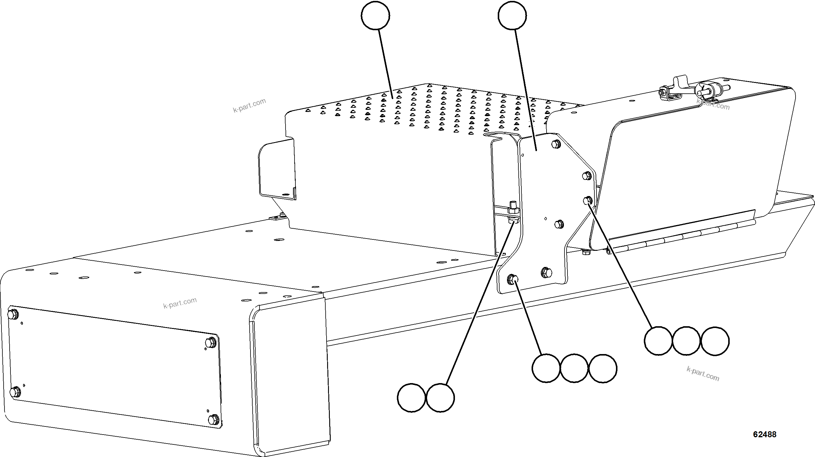 Komatsu parts book diagram for AFE59-FW 930E-4 S/N A31849 & A31860  CERREJON: ISOLATION BOX  WIRING COVERS